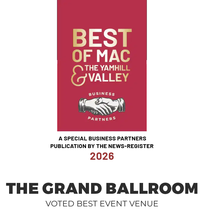 Best of Mac & The Yamhill Valley Business Partners 2026 award badge